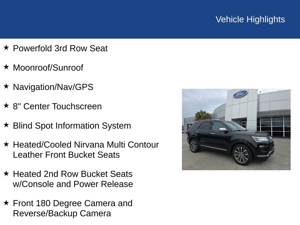 2019 Ford Explorer Platinum