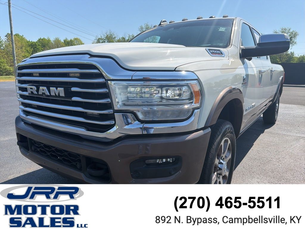 Pearl White 2019 RAM 2500 Pickup Truck Four-Wheel Drive 6-Speed Automatic