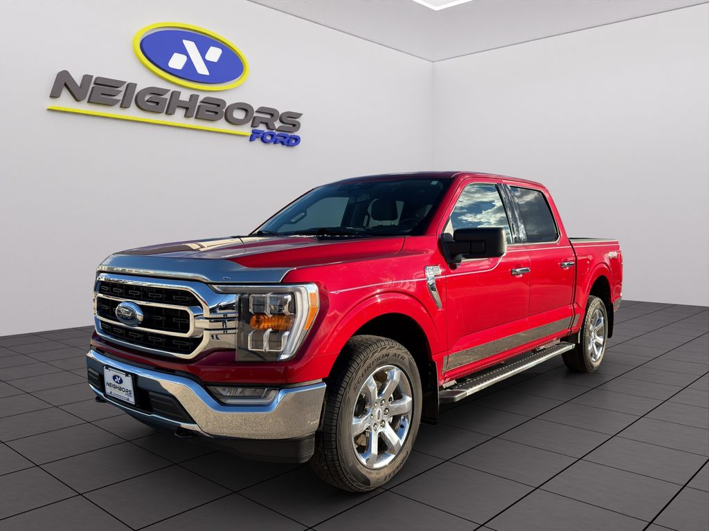 Rapid Red Metallic Tinted Clearcoat 2022 Ford F-150 Pickup Truck Four-Wheel Drive Automatic