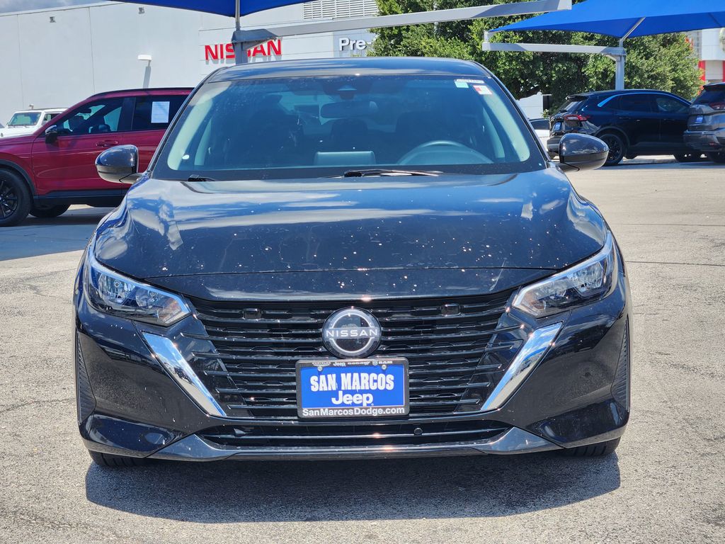 Super Black 2025 Nissan Sentra Sedan Front-Wheel Drive Continuously Variable Transmission