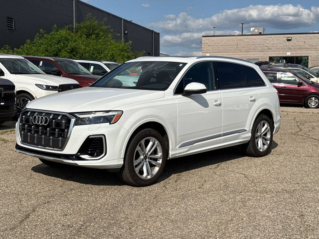 Carrara White 2025 Audi Q7 SUV / Crossover All-Wheel Drive 8-Speed Automatic