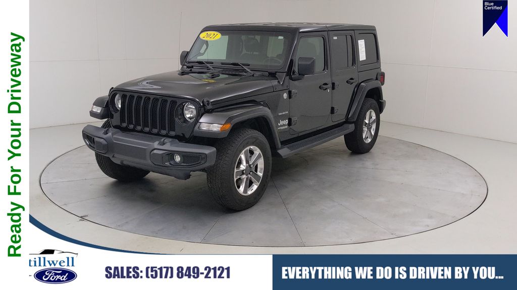 Black Clearcoat 2021 Jeep Wrangler SUV / Crossover Four-Wheel Drive 8-Speed Automatic