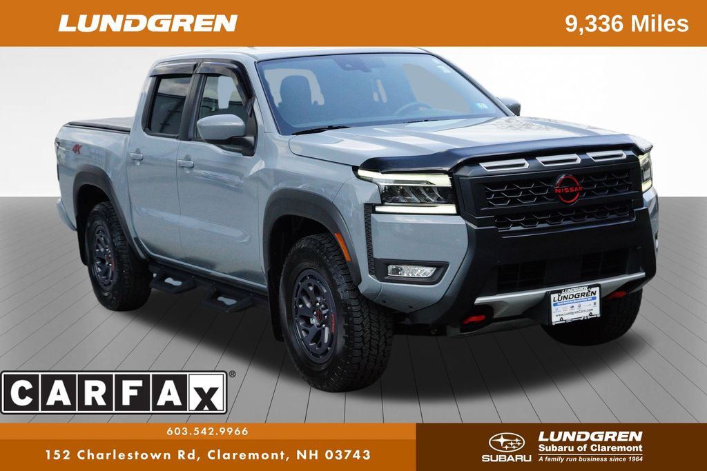 Boulder Gray Pearl 2025 Nissan Frontier Pickup Truck Four-Wheel Drive 9-Speed Automatic Overdrive