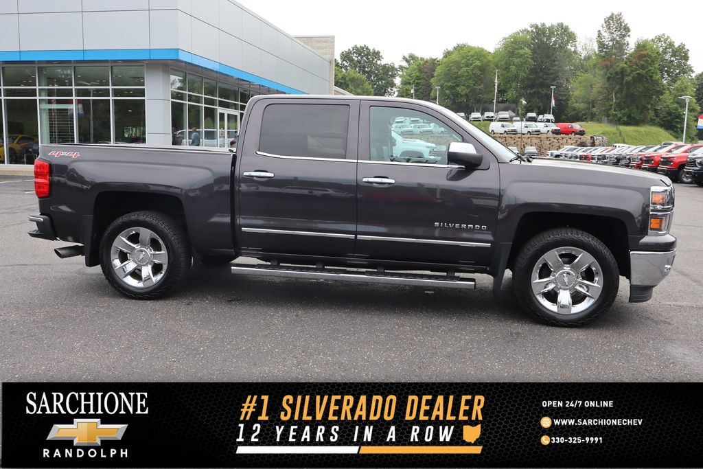 Gray (Tungsten Metallic) 2015 Chevrolet Silverado 1500 Pickup Truck Four-Wheel Drive 6-Speed Automatic Overdrive