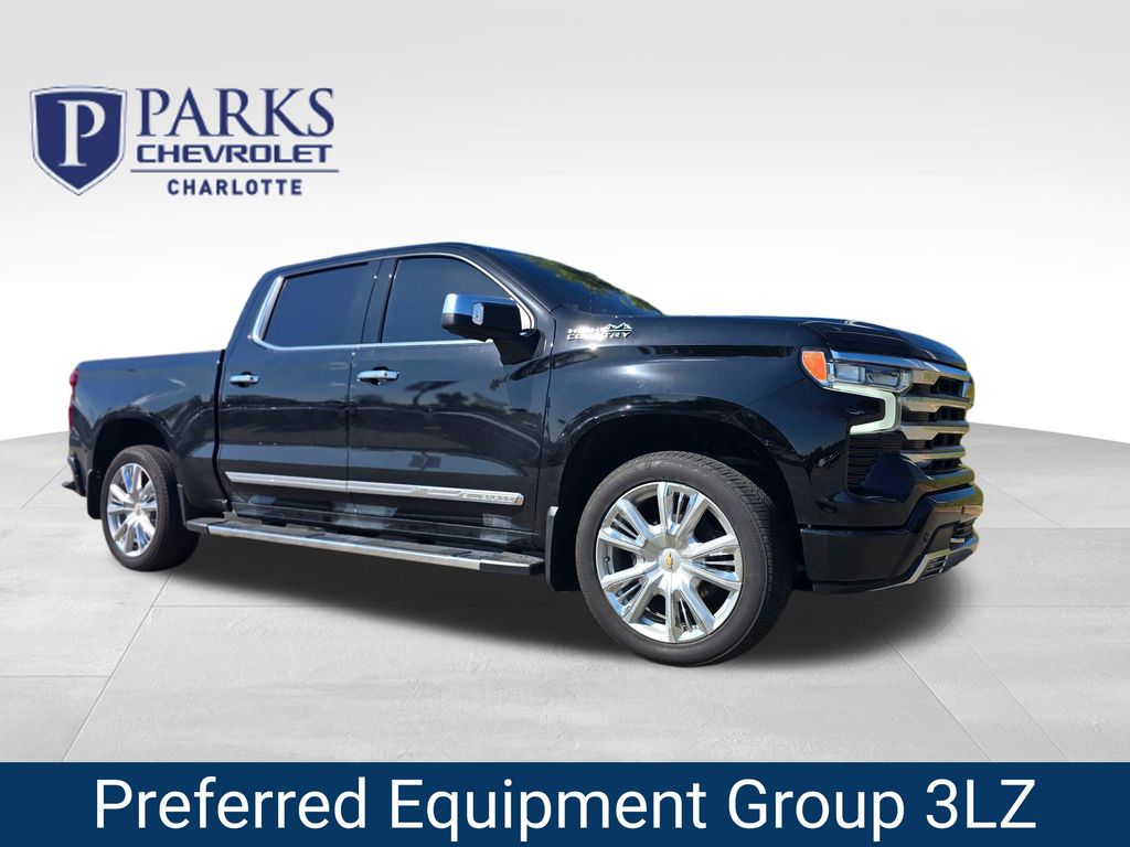 Black 2025 Chevrolet Silverado 1500 Pickup Truck Four-Wheel Drive Automatic
