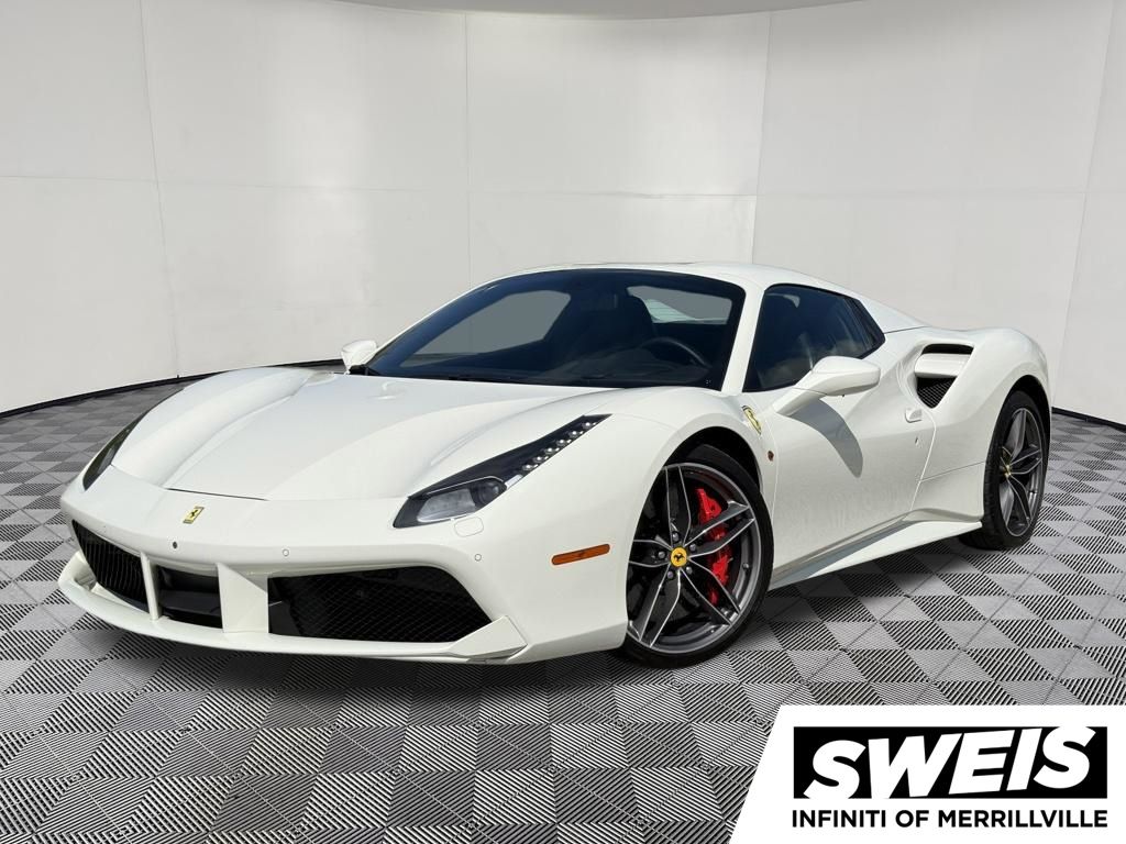 Bianco Avus 2019 Ferrari 488 Spider RWD Convertible Rear-Wheel Drive 7-Speed Automatic
