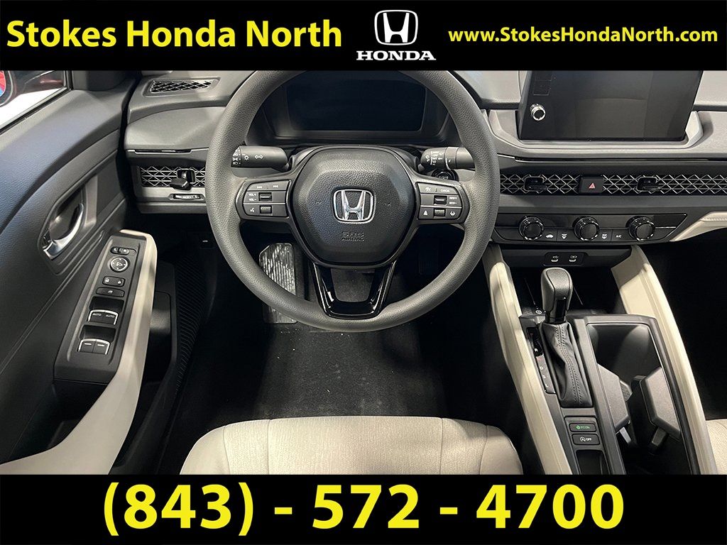 2026 Honda Accord LX White at Stokes Honda North