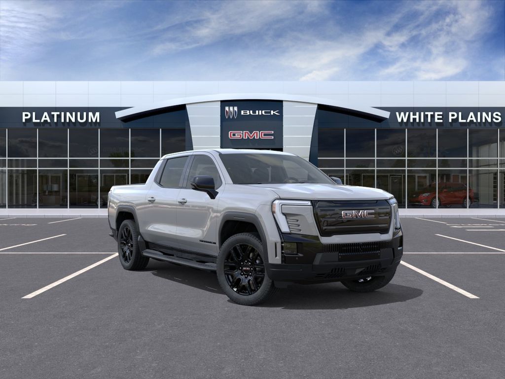 Thunderstorm Gray 2026 GMC Sierra EV Elevation Crew Cab (Standard Range) e4WD Pickup Truck All-Wheel Drive 1-Speed Automatic