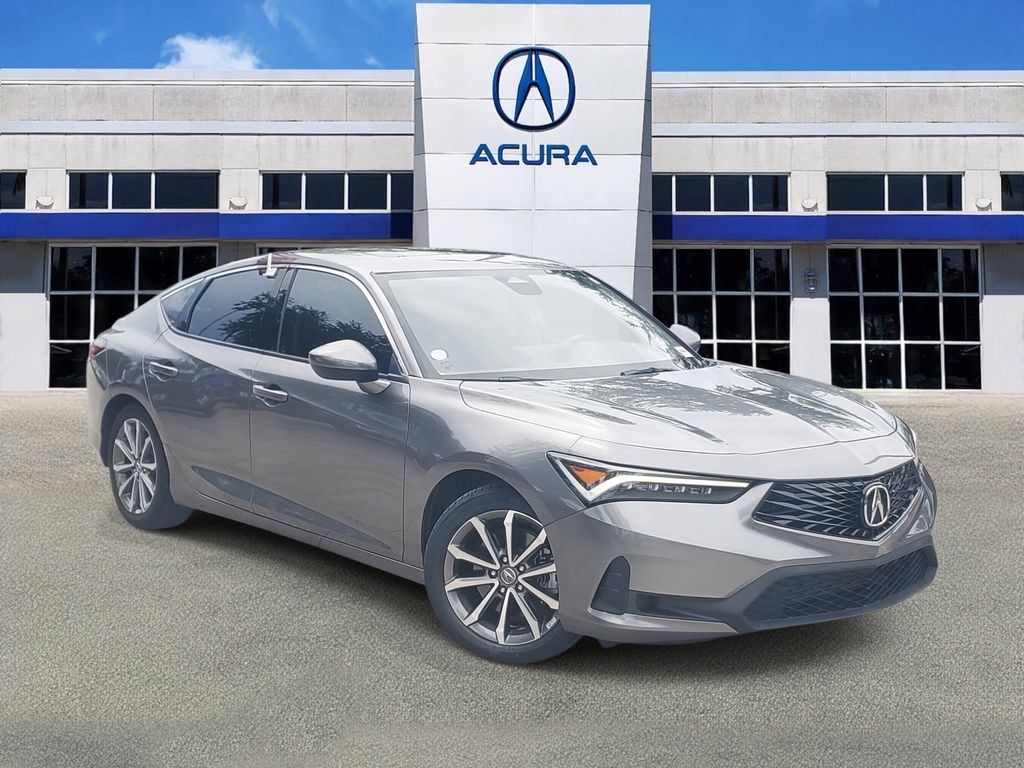 Gray 2024 Acura Integra Sedan Front-Wheel Drive Continuously Variable Transmission