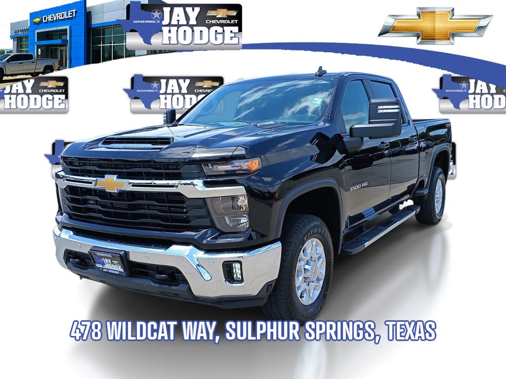 Black 2025 Chevrolet Silverado 3500HD Pickup Truck Four-Wheel Drive Automatic