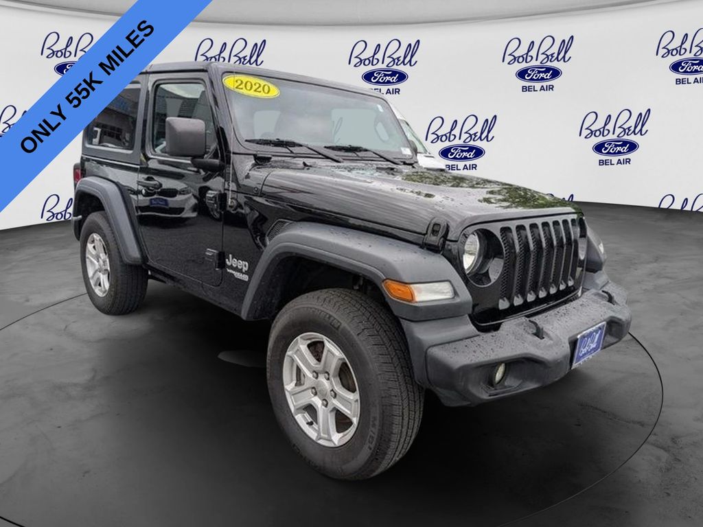 Black Clearcoat 2020 Jeep Wrangler SUV / Crossover Four-Wheel Drive 8-Speed Automatic
