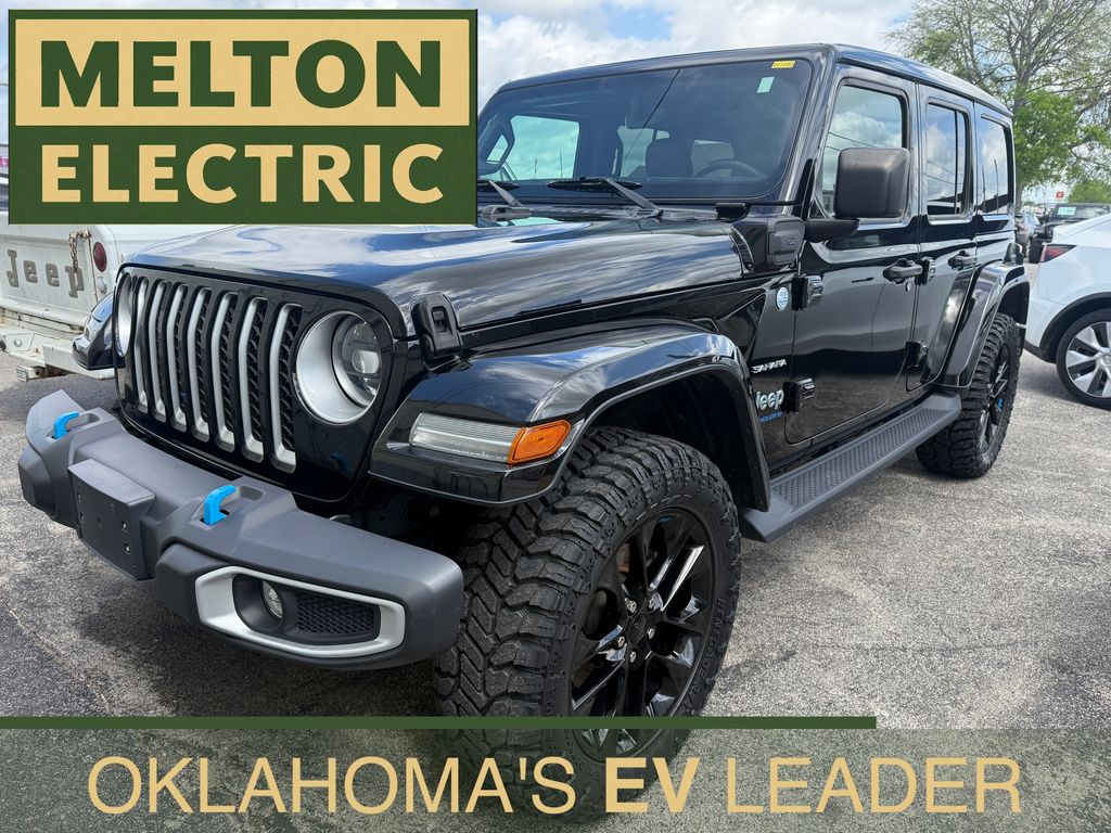 Black Clearcoat 2023 Jeep Wrangler 4xe Sahara 4WD SUV / Crossover Four-Wheel Drive 8-Speed Automatic