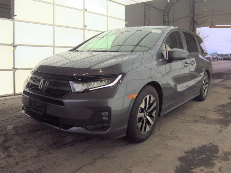 Gray 2025 Honda Odyssey EX-L FWD Minivan Front-Wheel Drive Automatic