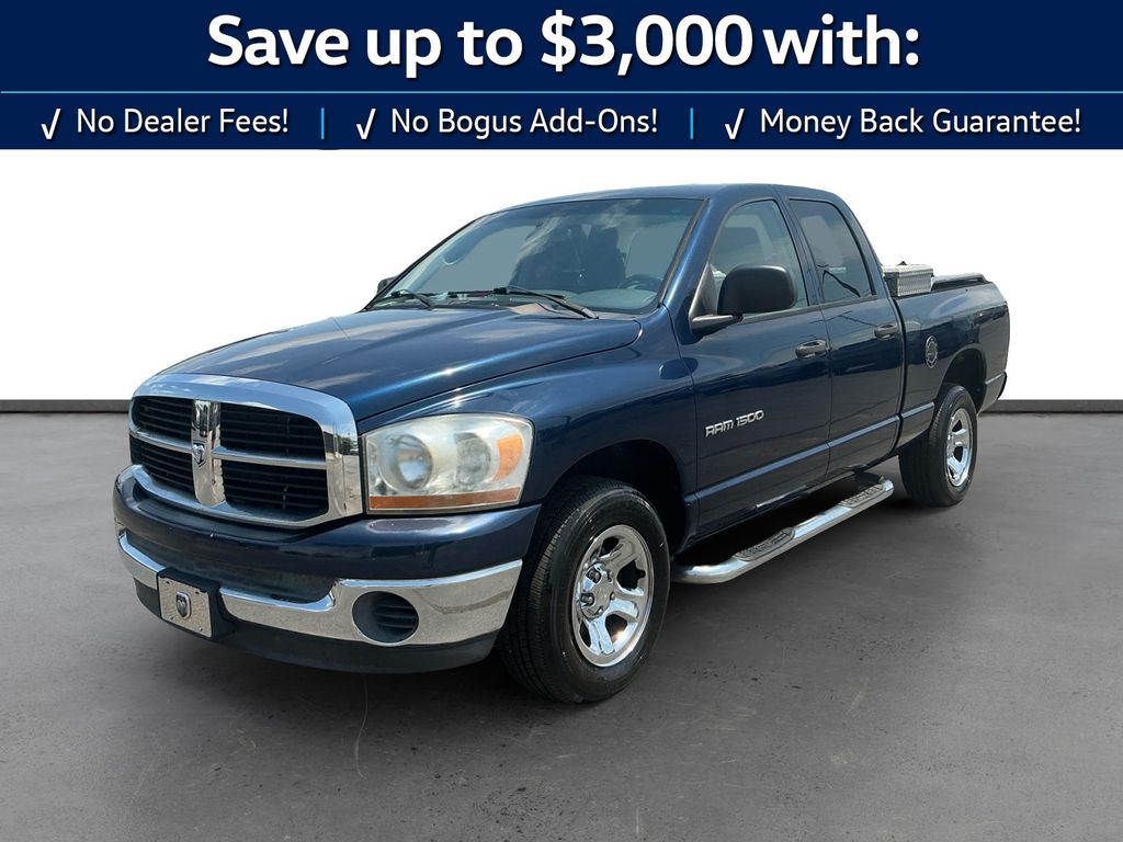 Blue 2006 Dodge RAM 1500 Pickup Truck Rear-Wheel Drive 5-Speed Automatic