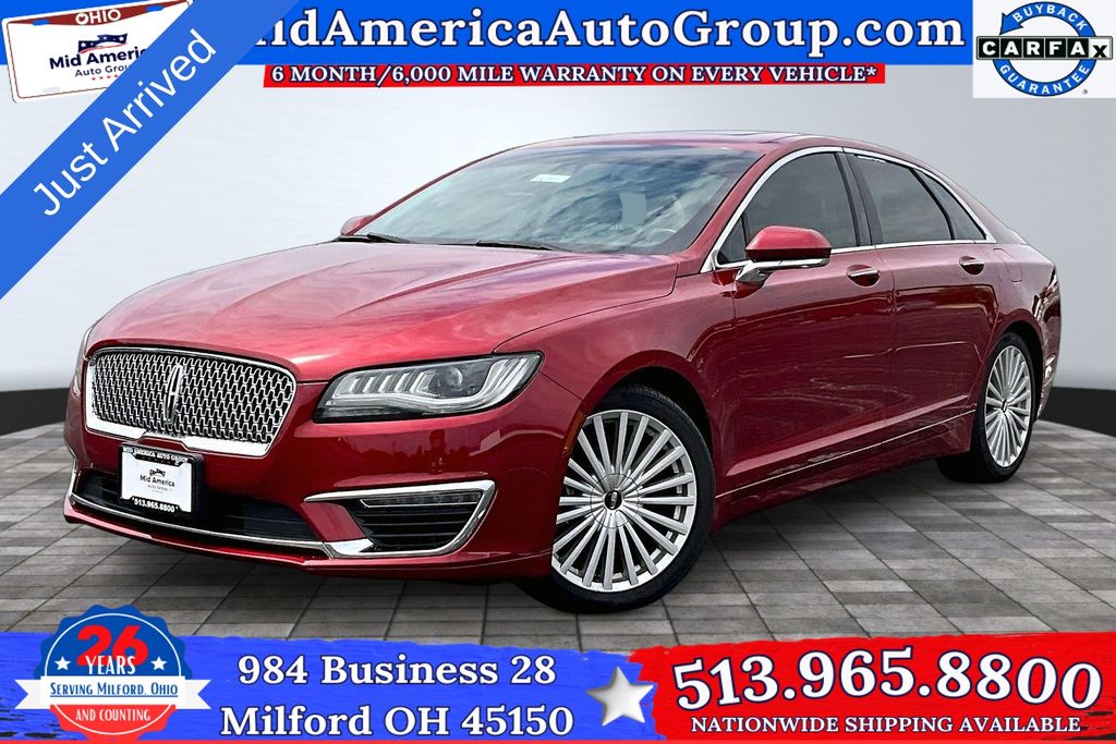 Ruby Red Metallic 2017 Lincoln MKZ Sedan All-Wheel Drive 6-Speed Automatic