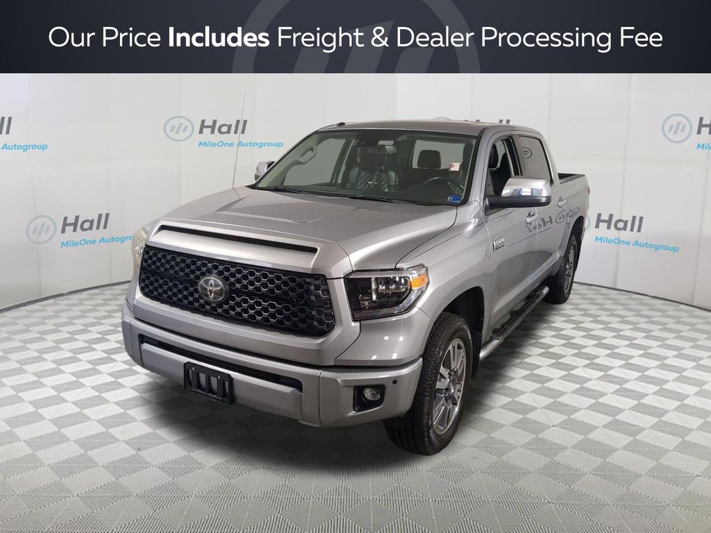 Silver Sky Metallic 2019 Toyota Tundra Pickup Truck Four-Wheel Drive 6-Speed Automatic