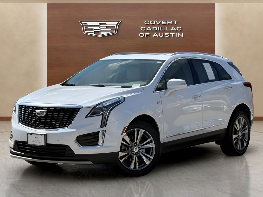 Crystal White Tricoat 2024 Cadillac XT5 SUV / Crossover Front-Wheel Drive 9-Speed Automatic