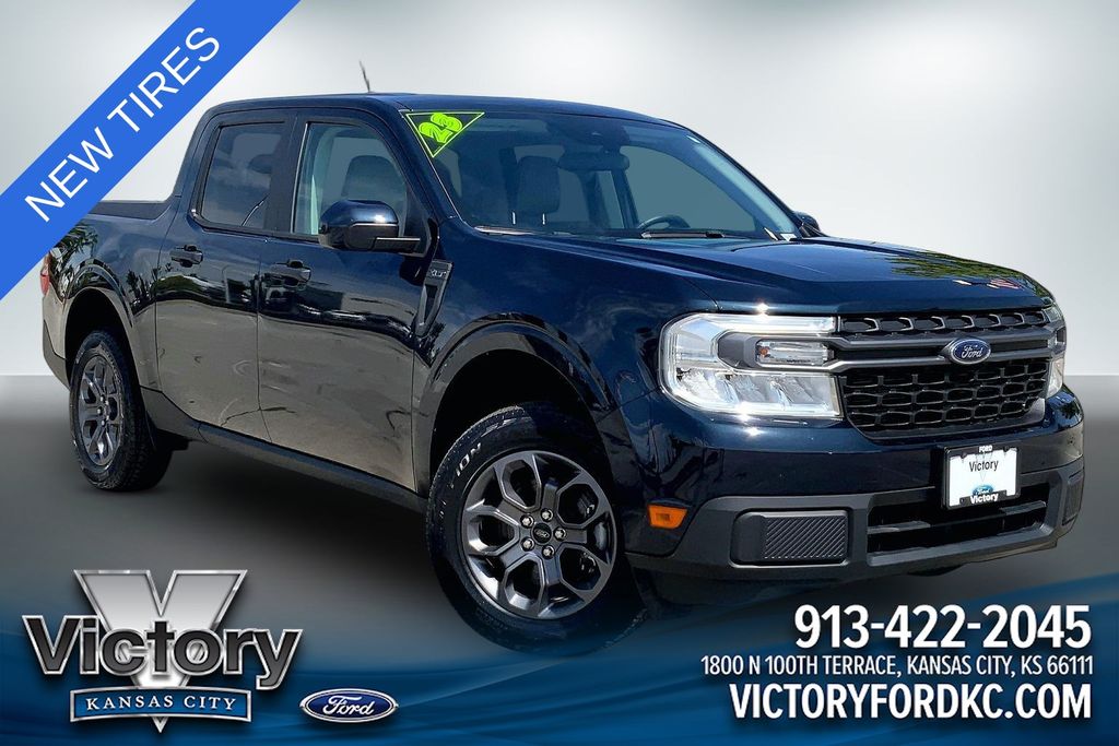 Alto Blue Metallic Tinted Clearcoat 2023 Ford Maverick Pickup Truck Front-Wheel Drive Continuously Variable Transmission