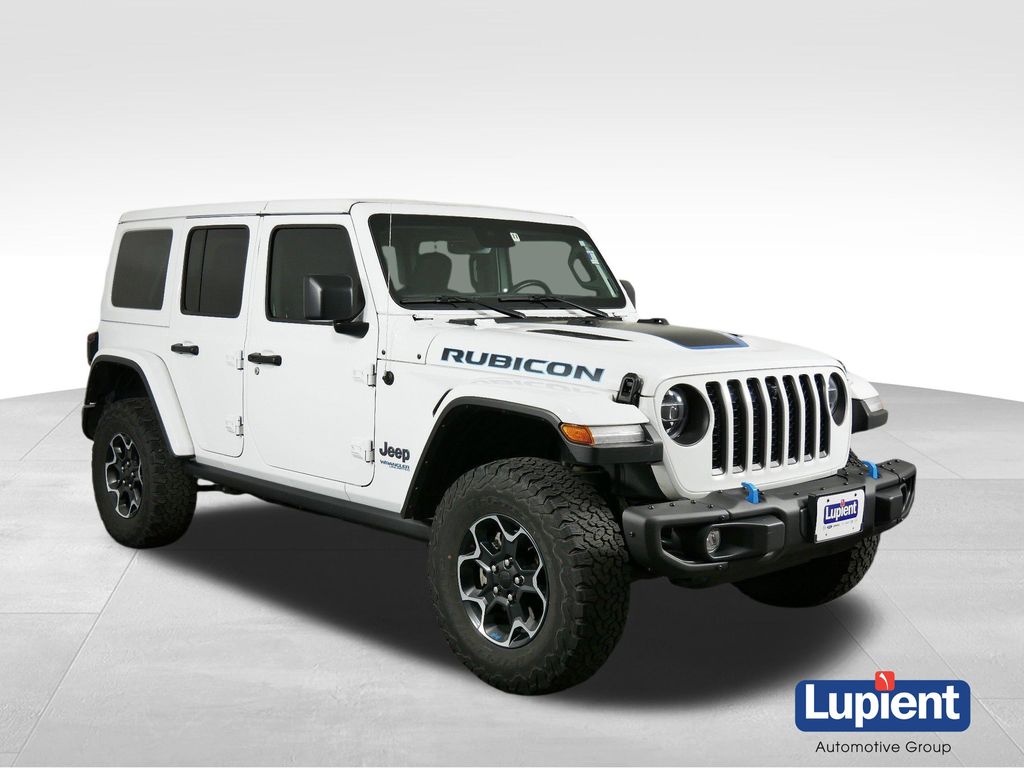 Bright White Clearcoat 2022 Jeep Wrangler 4xe SUV / Crossover Four-Wheel Drive 8-Speed Automatic