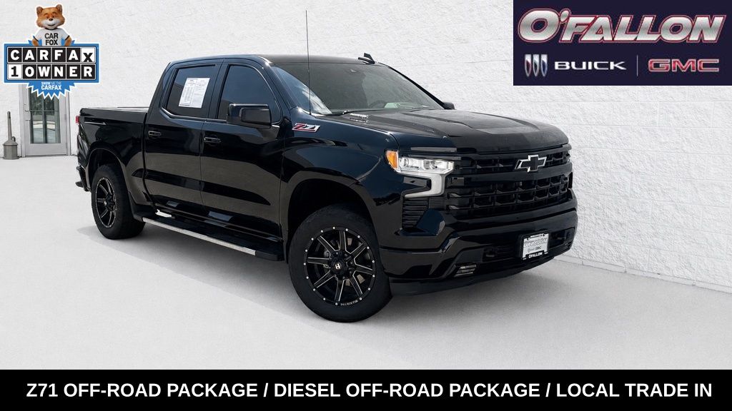 Black 2022 Chevrolet Silverado 1500 Pickup Truck Four-Wheel Drive Automatic