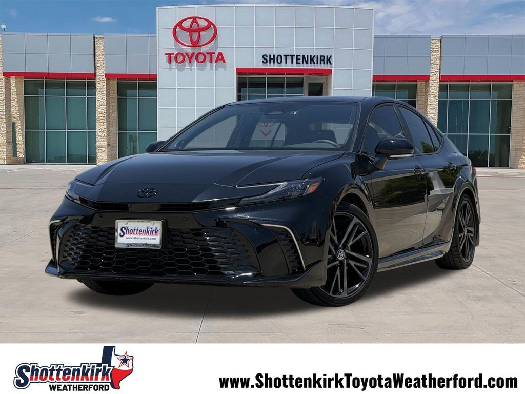 Midnight Black Metallic 2025 Toyota Camry Sedan Front-Wheel Drive Continuously Variable Transmission