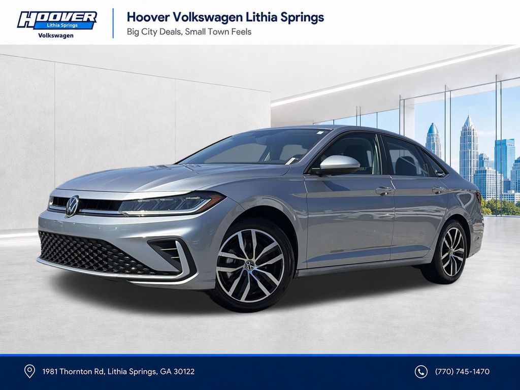 Pyrite Silver Metallic 2025 Volkswagen Jetta Sedan Front-Wheel Drive 8-Speed Automatic