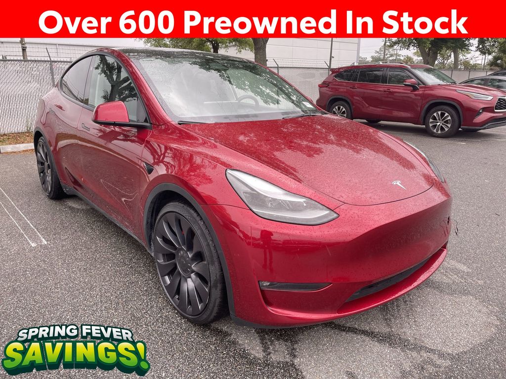 Red 2024 Tesla Model Y Performance AWD SUV / Crossover All-Wheel Drive 1-Speed Automatic
