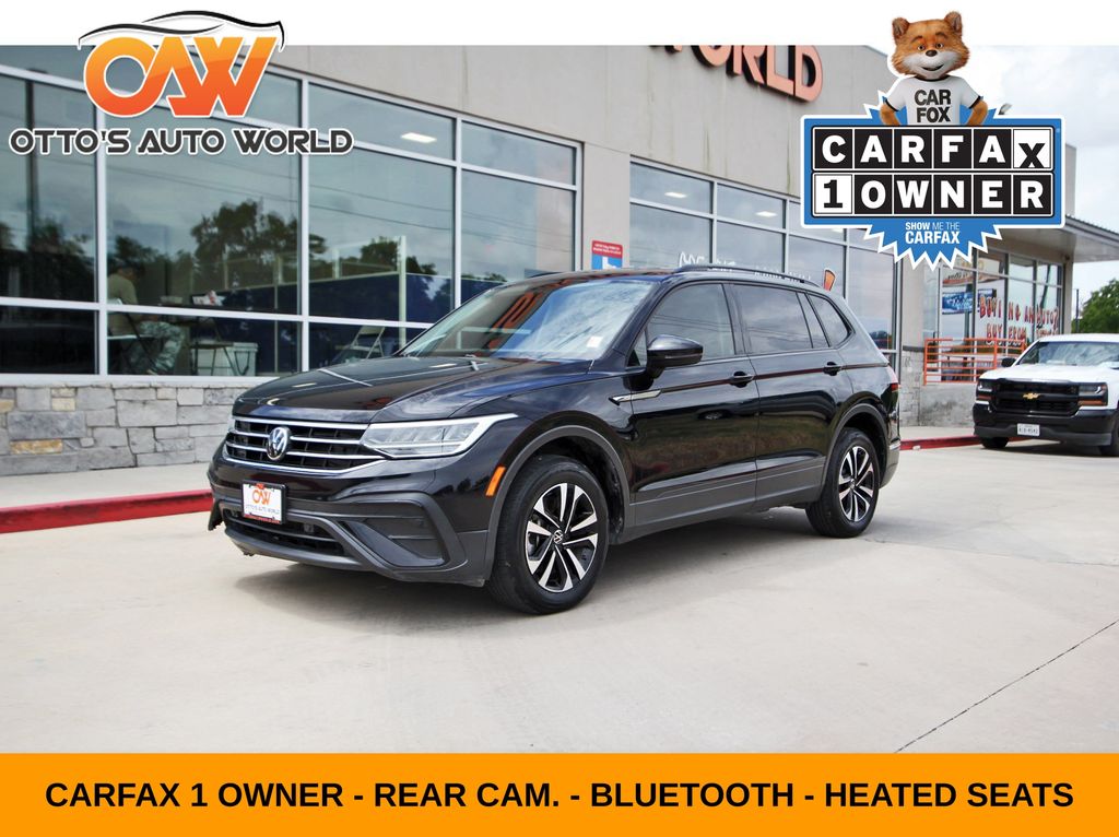 Deep Black 2022 Volkswagen Tiguan SUV / Crossover Front-Wheel Drive 8-Speed Automatic