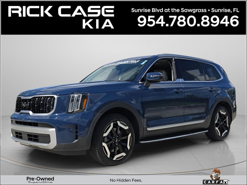 Midnight Lake Blue 2024 Kia Telluride EX FWD SUV / Crossover Front-Wheel Drive 8-Speed Automatic