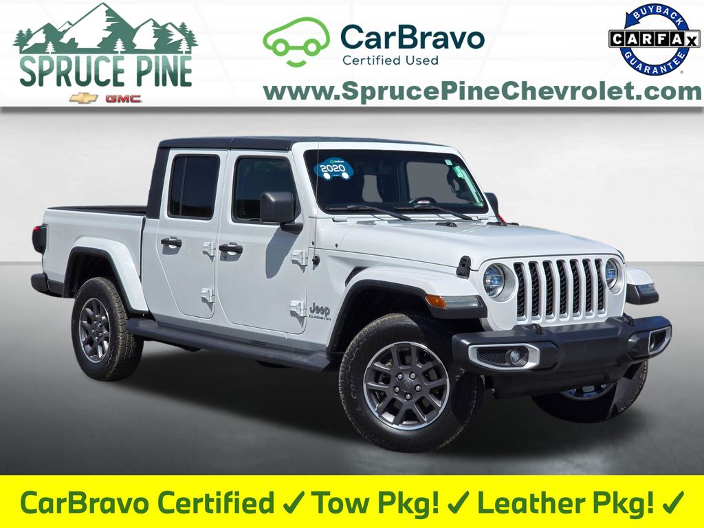 Bright White Clearcoat 2020 Jeep Gladiator Pickup Truck Four-Wheel Drive 8-Speed Automatic