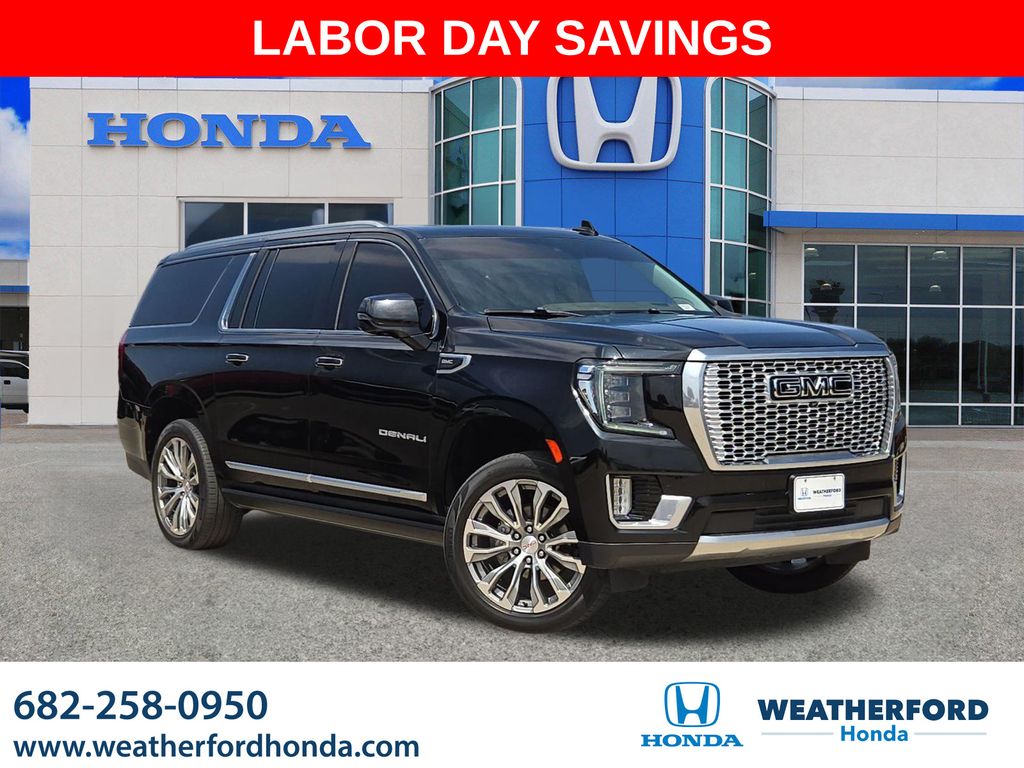 Onyx Black 2021 GMC Yukon XL SUV / Crossover Four-Wheel Drive 
