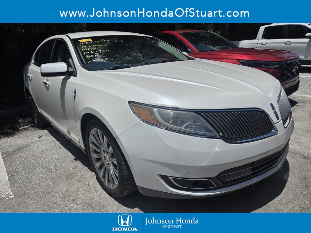White Platinum Clearcoat Metallic 2014 Lincoln MKS Sedan Front-Wheel Drive 6-Speed Automatic