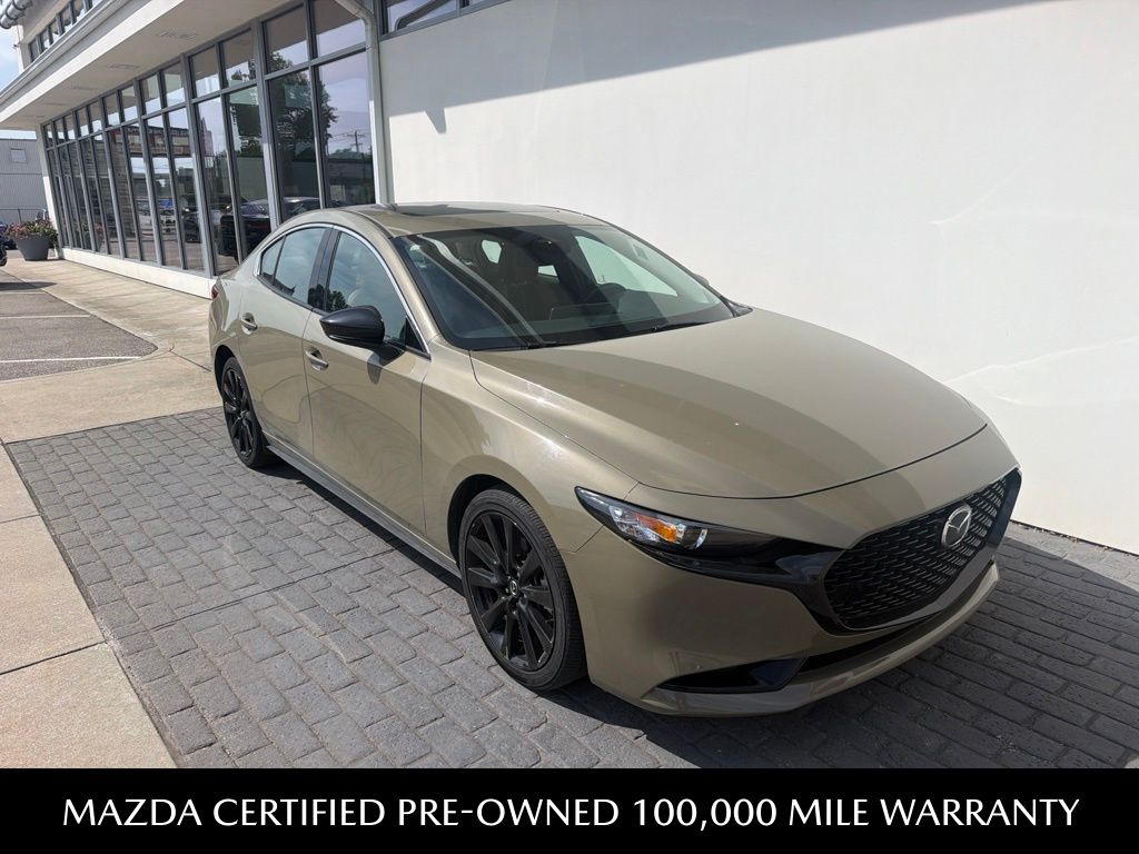 Zircon Sand Metallic 2024 Mazda MAZDA3 Sedan All-Wheel Drive 6-Speed Automatic