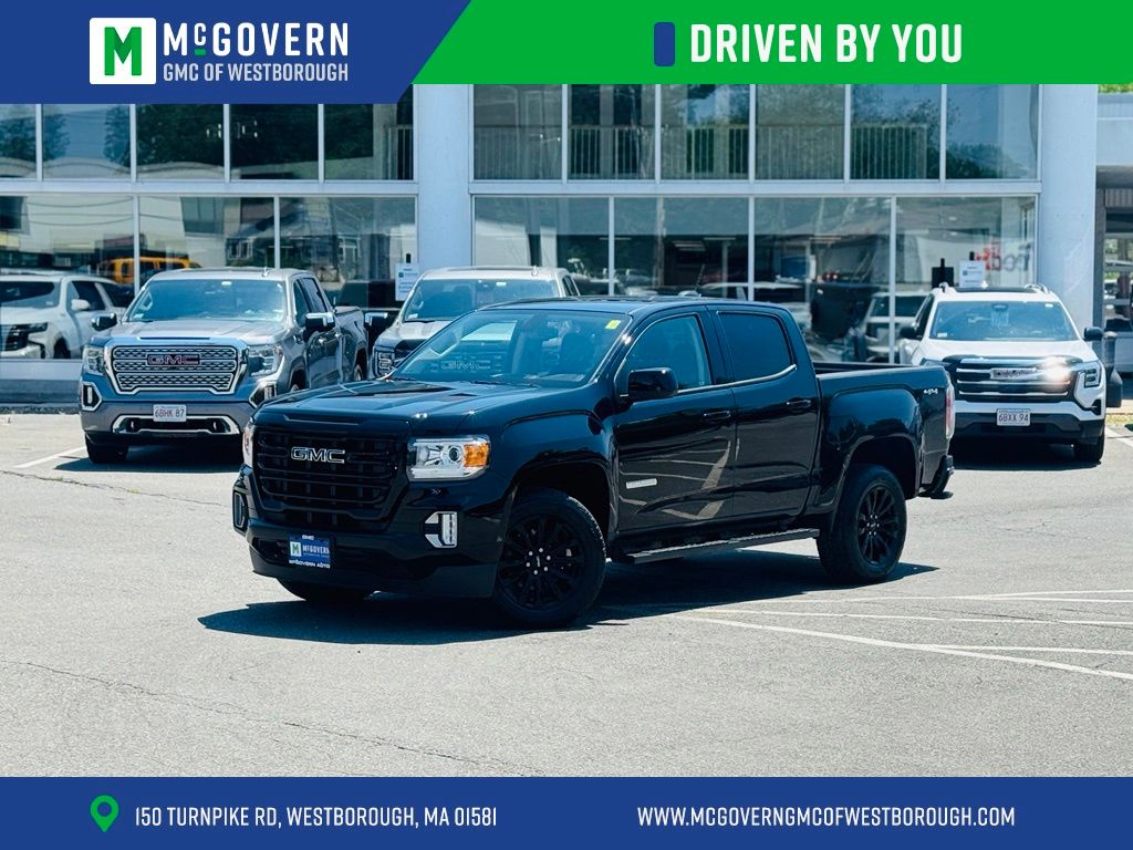 Onyx Black 2022 GMC Canyon Pickup Truck Four-Wheel Drive 8-Speed Automatic