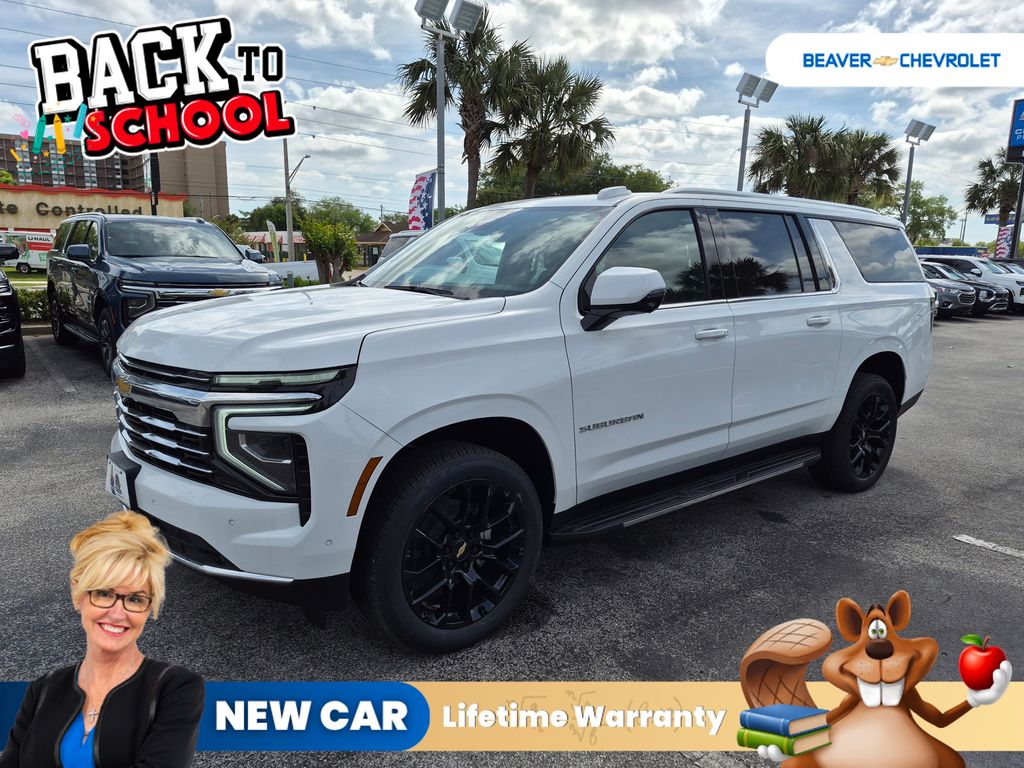 Summit White 2026 Chevrolet Suburban SUV / Crossover Four-Wheel Drive 