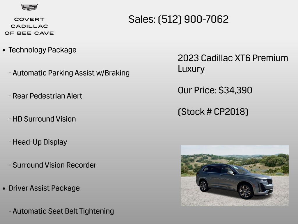 Used Car 2023 Cadillac Xt6  Premium Luxury For Sale Under $35,000 In Austin, Texas