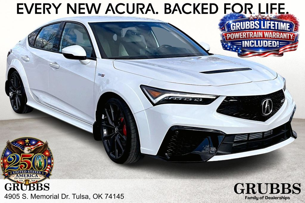 Platinum White Pearl 2026 Acura Integra Sedan Front-Wheel Drive 6-Speed Manual