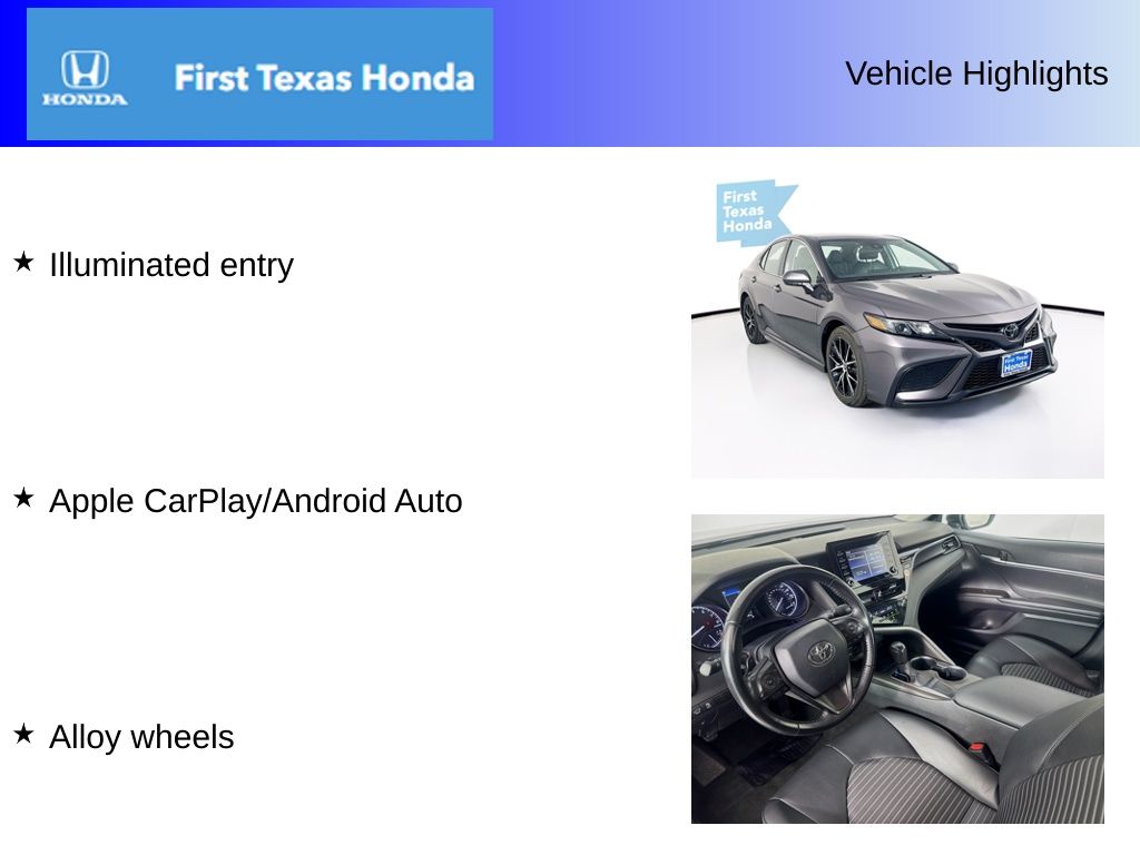 Used Car 2023 Toyota Camry  Se For Sale Under $25,000 In Austin, Texas