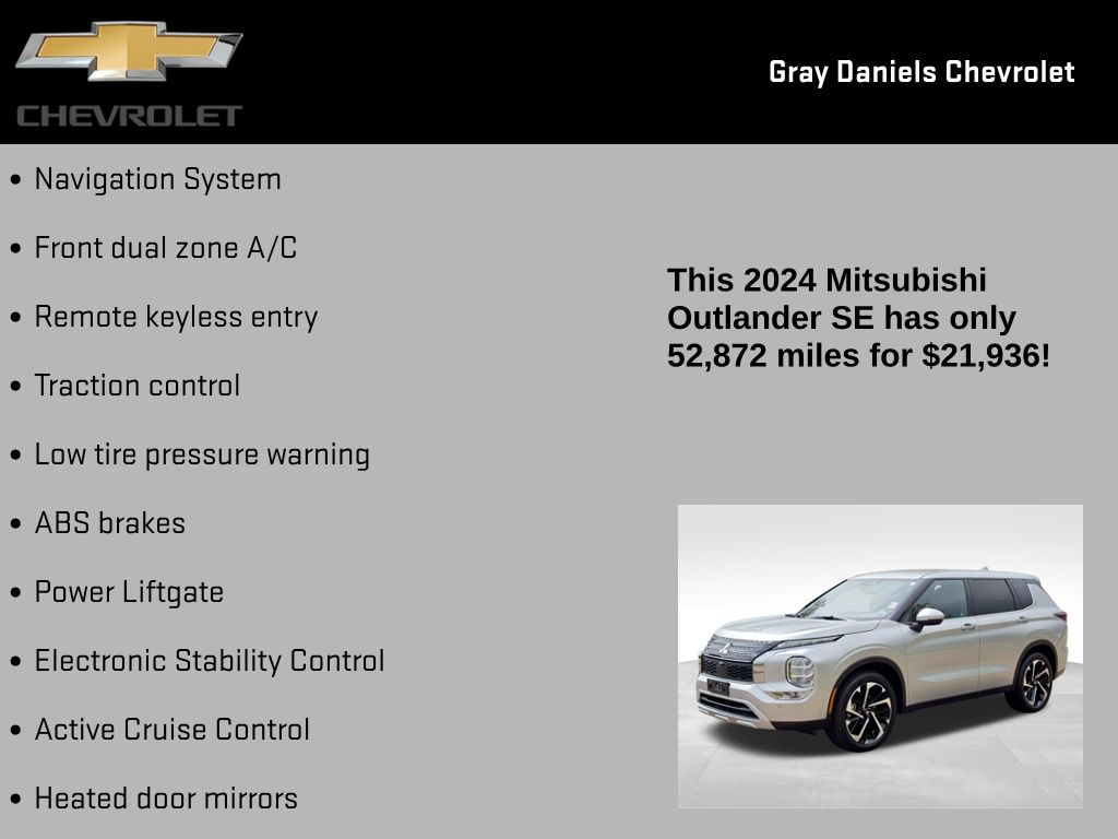 Used 2024 Mitsubishi Outlander SUV