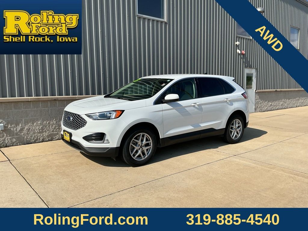 Oxford White 2023 Ford Edge SUV / Crossover All-Wheel Drive 8-Speed Automatic