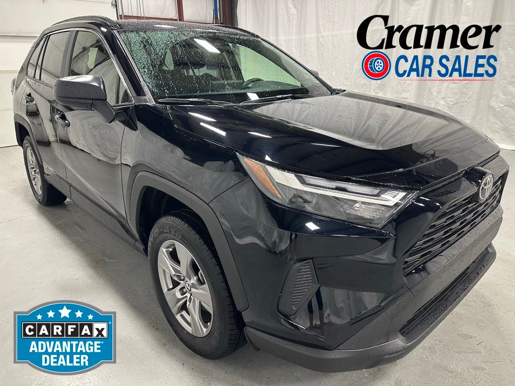 Midnight Black Metallic 2025 Toyota RAV4 Hybrid SUV / Crossover All-Wheel Drive Continuously Variable Transmission