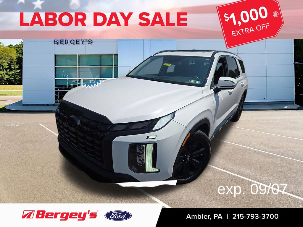 Hyper White 2024 Hyundai Palisade SUV / Crossover Front-Wheel Drive 8-Speed Automatic