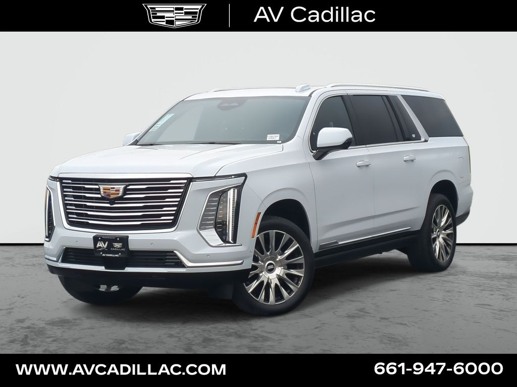 Vibrant White 2026 Cadillac Escalade ESV Platinum Luxury 4WD SUV / Crossover Four-Wheel Drive
