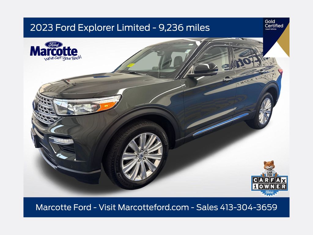 Green Metallic 2023 Ford Explorer SUV / Crossover All-Wheel Drive Automatic