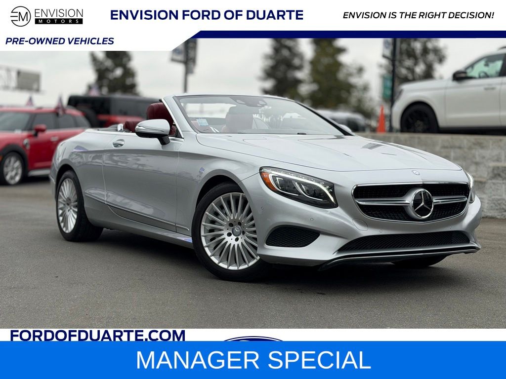 Iridium Silver 2017 Mercedes-Benz S-Class Convertible Rear-Wheel Drive 9-Speed Automatic