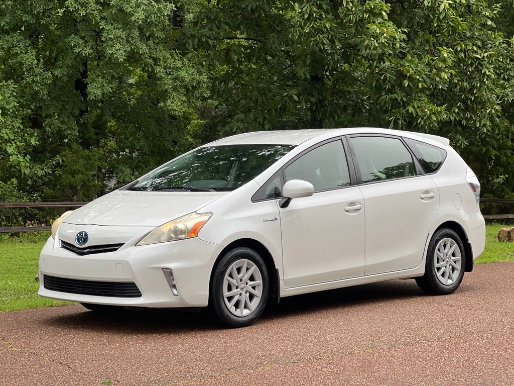 White (Blizzard Pearl) 2012 Toyota Prius v Two FWD Wagon Front-Wheel Drive Continuously Variable Transmission