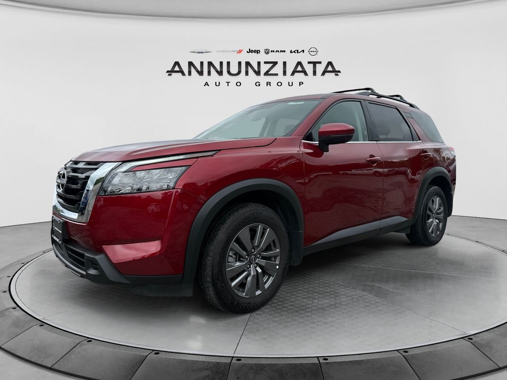 Red (Scarlet Ember Tintcoat) 2025 Nissan Pathfinder SUV / Crossover All-Wheel Drive 9-Speed Automatic