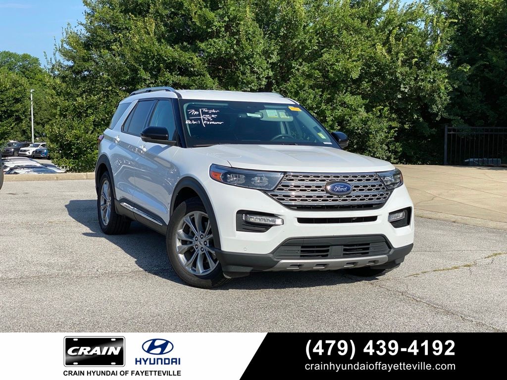 Oxford White 2023 Ford Explorer SUV / Crossover Rear-Wheel Drive Automatic