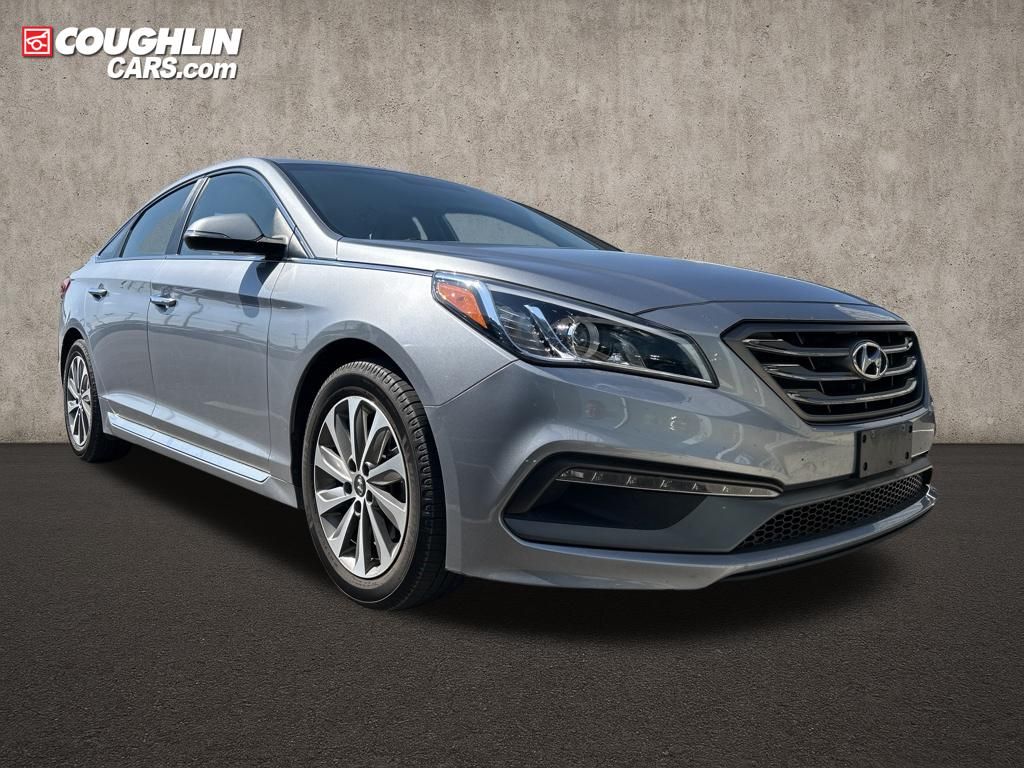 Shale Gray Metallic 2015 Hyundai Sonata Sedan Front-Wheel Drive 6-Speed Automatic