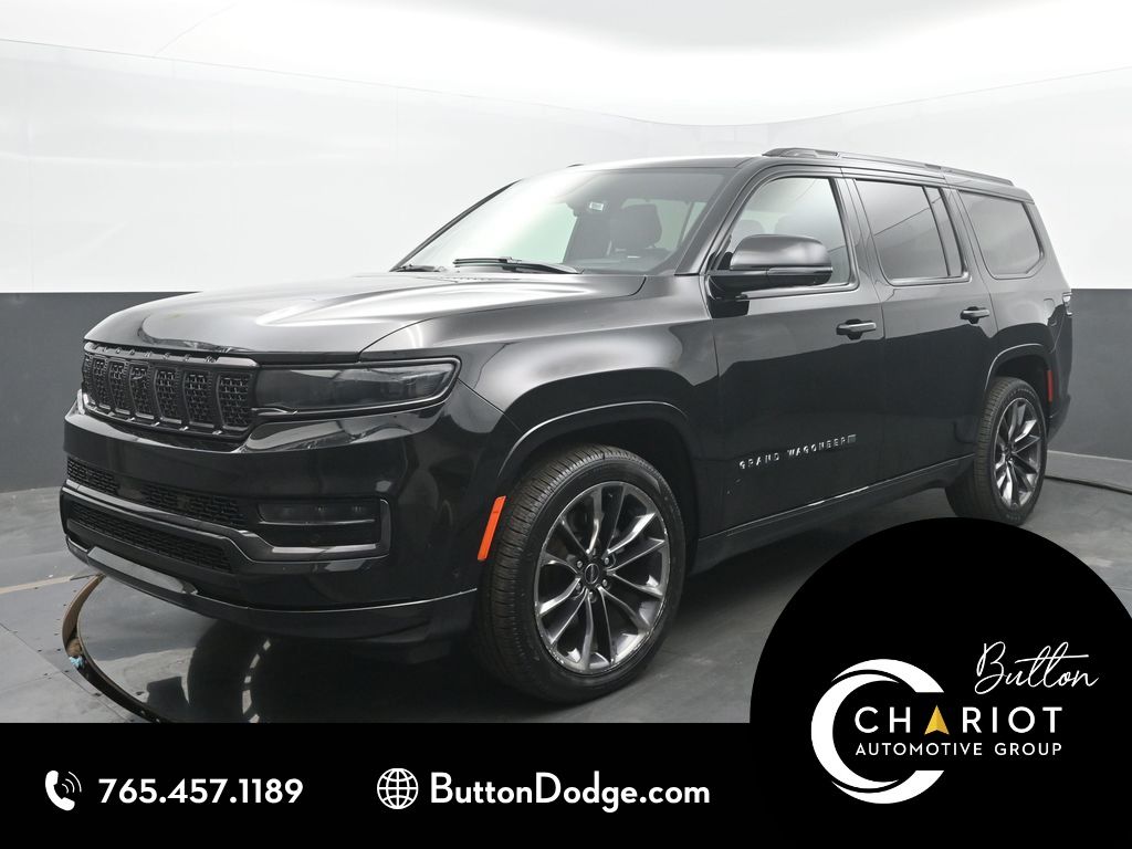 Diamond Black Crystal Pearlcoat 2024 Jeep Grand Wagoneer SUV / Crossover Four-Wheel Drive 8-Speed Automatic